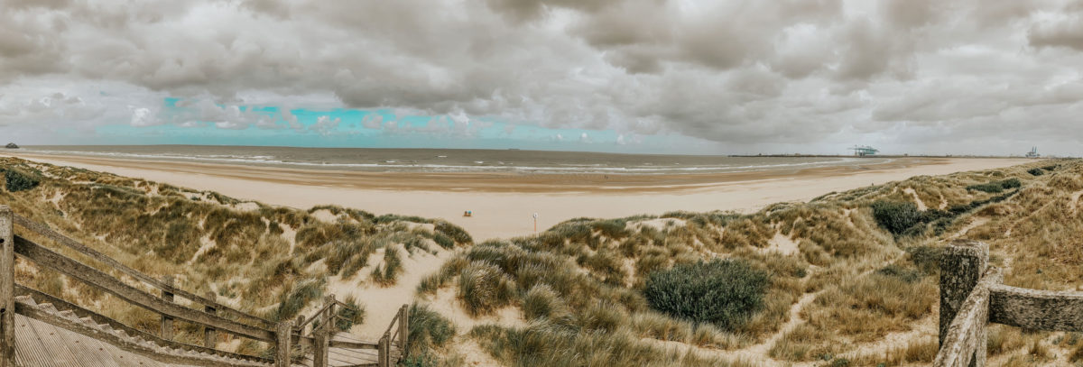 Blankenberge Strand Panorama mit Dünen